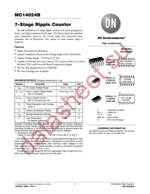 MC14024BCP datasheet  